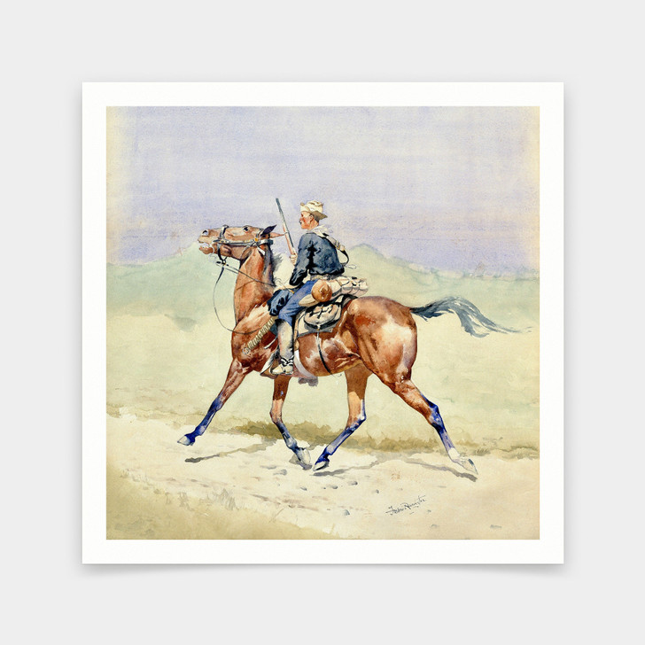 Frederic Remington,The Advance Guard,art prints,Vintage art,canvas wall art,famous art prints,V7070