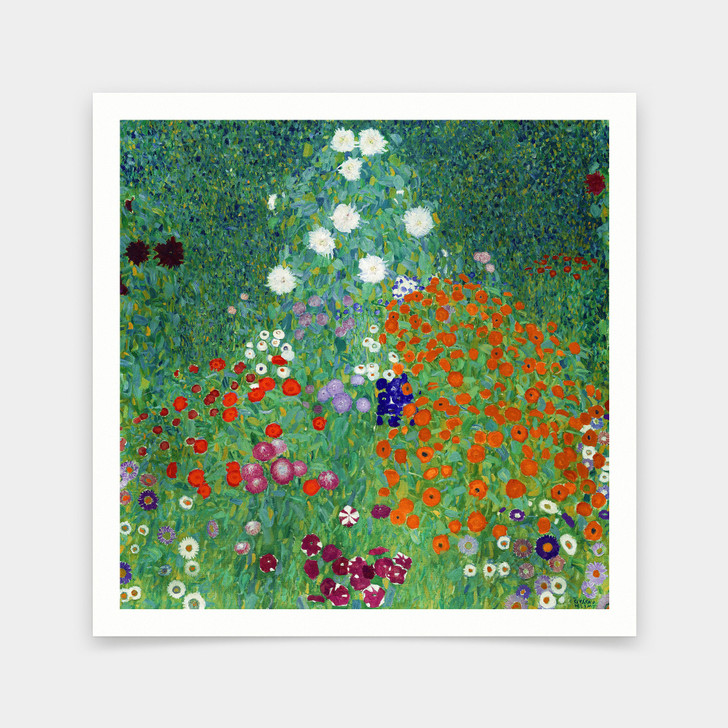 Gustav Klimt,Flower Garden,art prints,Vintage art,canvas wall art,famous art prints,V7105