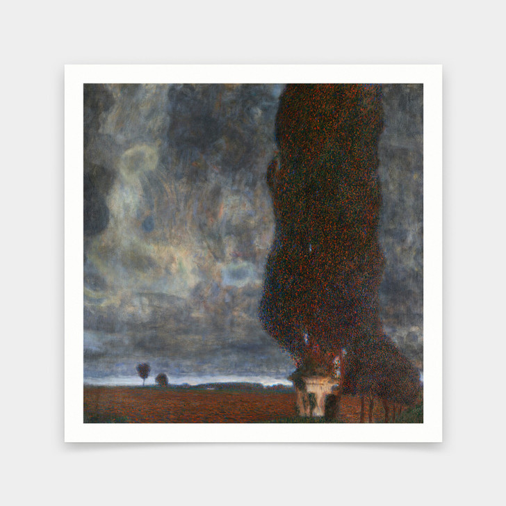 Gustav Klimt,The Large Poplar II,Gathering Storm,art prints,Vintage art,canvas wall art,famous art prints,V7119