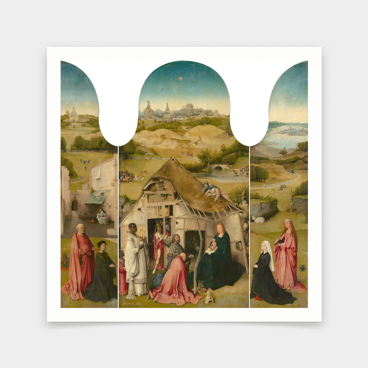 Hieronymus Bosch,The Adoration of the Magi ,art prints,Vintage art,canvas wall art,famous art prints,V7135