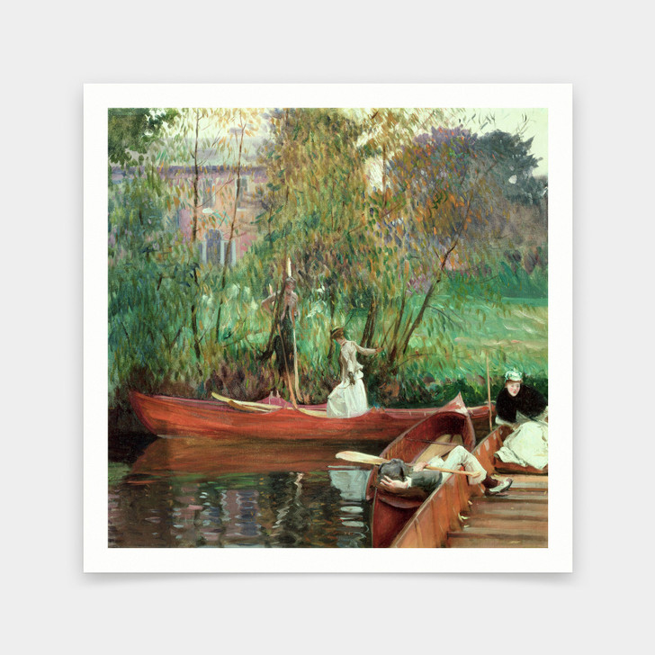 John Singer Sargent,A Boating Party ,art prints,Vintage art,canvas wall art,famous art prints,V7174