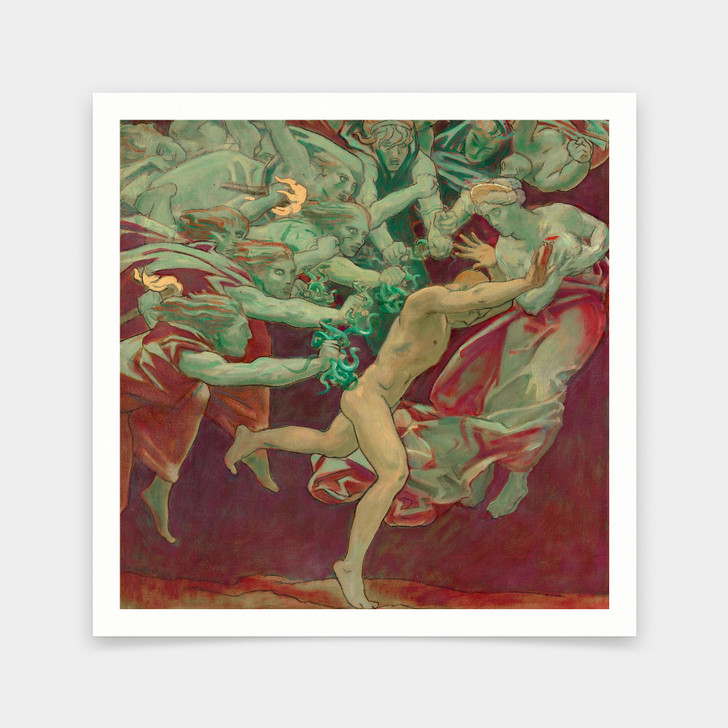 John Singer Sargent,Study for the Museum of Fine Arts, Boston, Murals Orestes and the Furies,art prints,Vintage art,canvas wall art,V7175