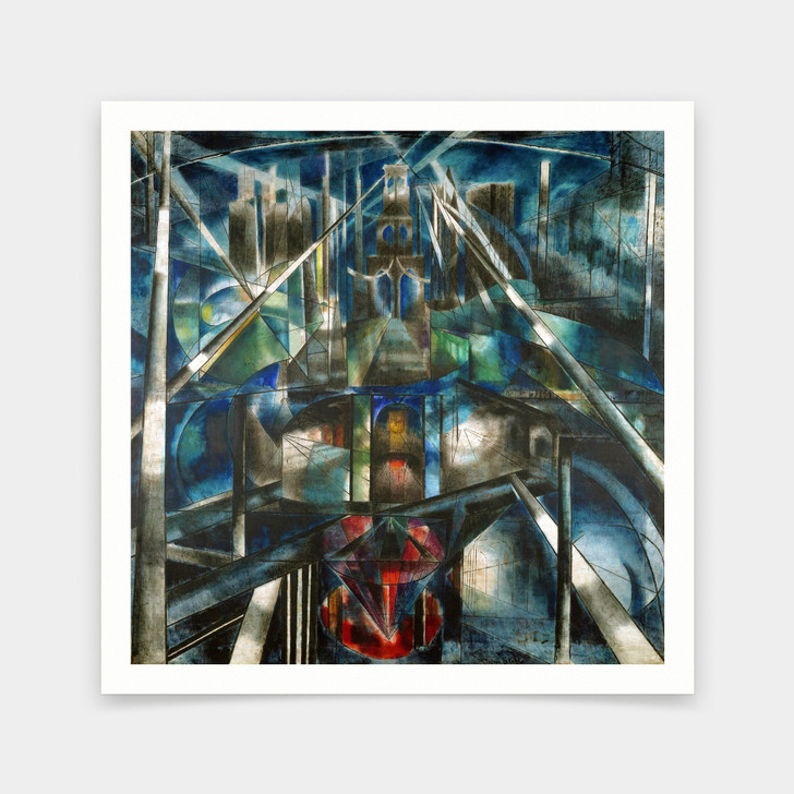 Joseph Stella,Brooklyn Bridge, 1919,art prints,Vintage art,canvas wall art,famous art prints,V7180