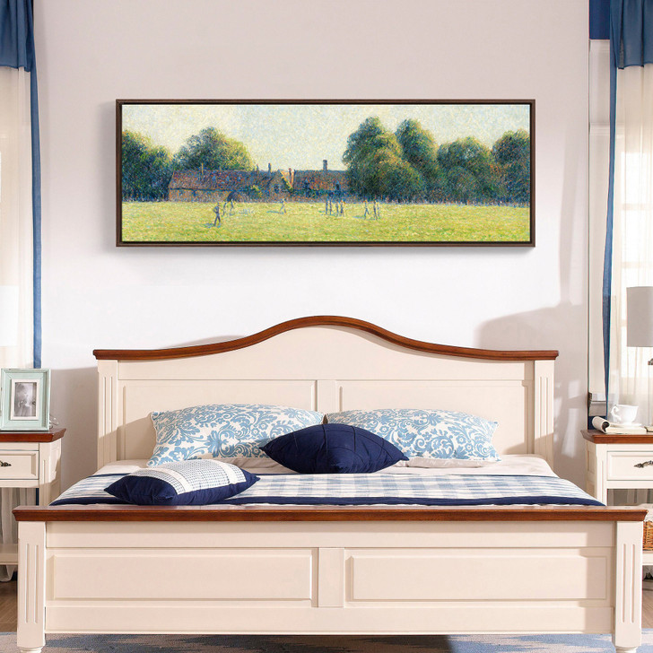 Camille Pissarro,Hampton Court Green,Narrow Horizontal Wall Art ,large wall art,framed wall art,canvas wall art,M24