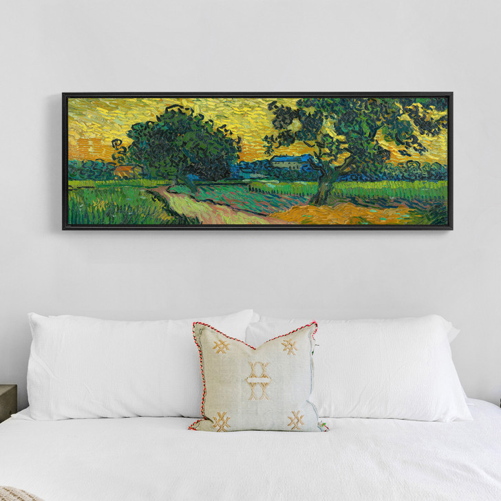 Vincent Van Gogh,Landscape At Twilight,Canvas Print,Canvas Art, Canvas Wall Art,Extra Large Canvas Art,Large Canvas Wall Art P278