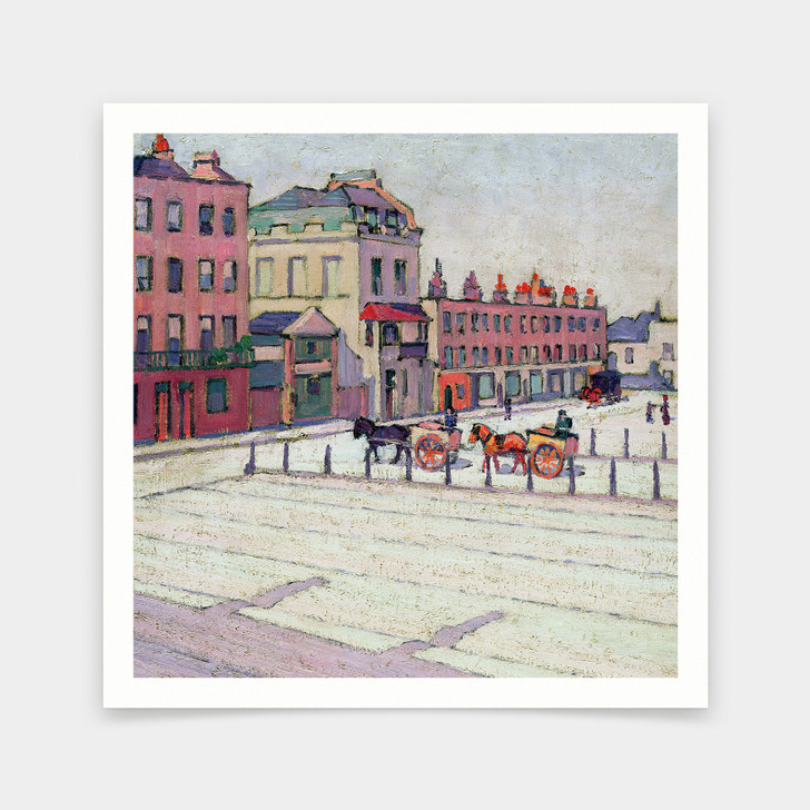 Robert Polhill Bevan,Cumberland Market North Side,art prints,Vintage art,canvas wall art,famous art prints,V7252