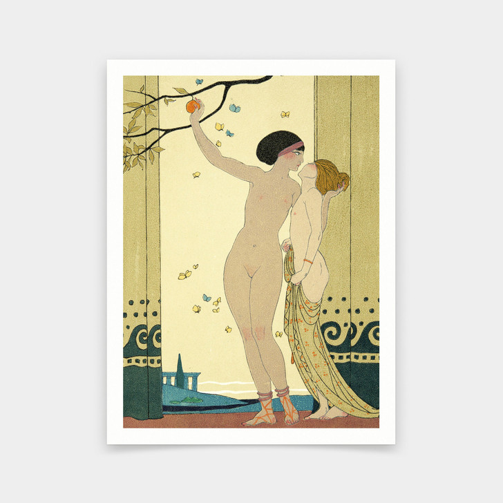 Georges Barbier,Les Conseils,art prints,Vintage art,canvas wall art,famous art prints,V5808