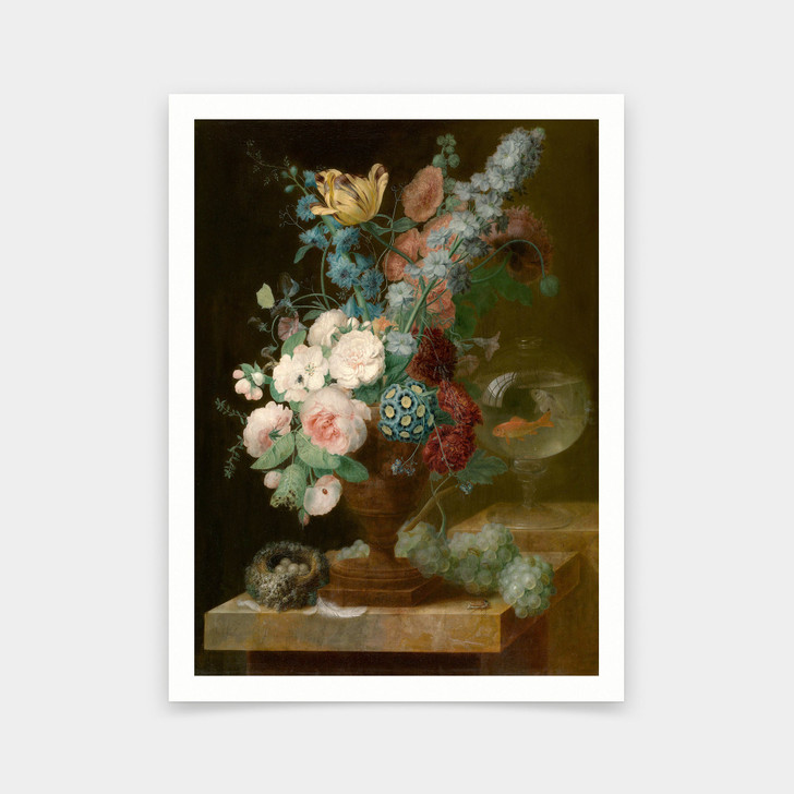 Georges Frederic Ziesel,Bouquet of Flowers,art prints,Vintage art,canvas wall art,famous art prints,V5814