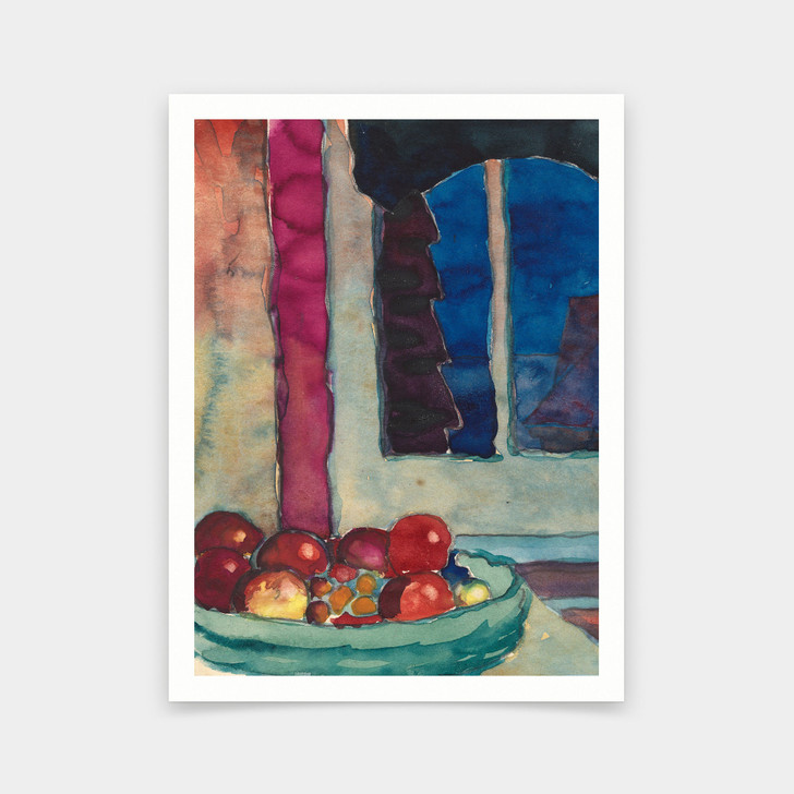 Georgia O'Keeffe,Untitled ,Bowl of Fruit, 1918,art prints,Vintage art,canvas wall art,famous art prints,V5830