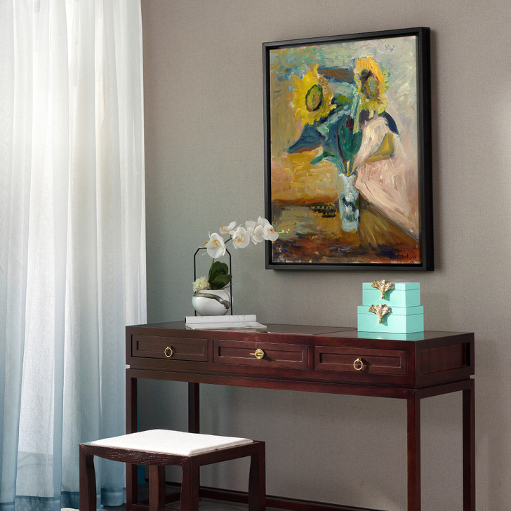 Henri Matisse,Vase Of Sunflowers,Vase Flower,Still Life,Canvas Print,Canvas Art,Canvas Wall Art,Large Wall Art,Framed Wall Art,P497