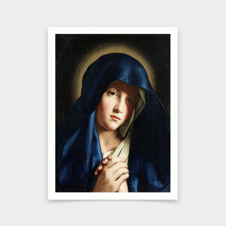 Giovanni Battista Salvi da Sassoferrato,Young Virgin Mary,art prints,Vintage art,canvas wall art,famous art prints,V5853