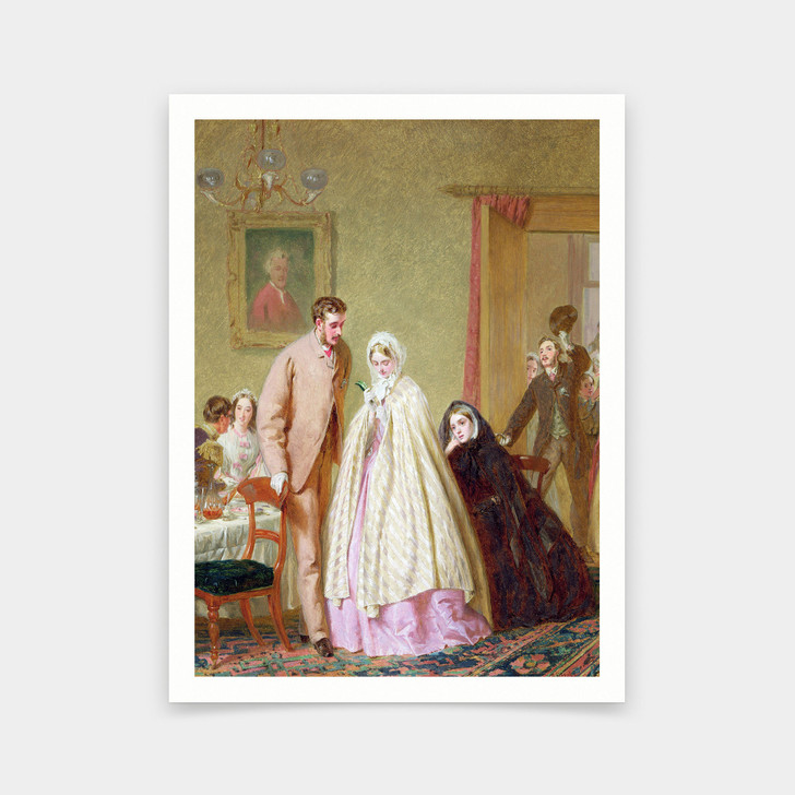 George Elgar Hicks,The Wedding Breakfast, 1862,art prints,Vintage art,canvas wall art,famous art prints,V5788