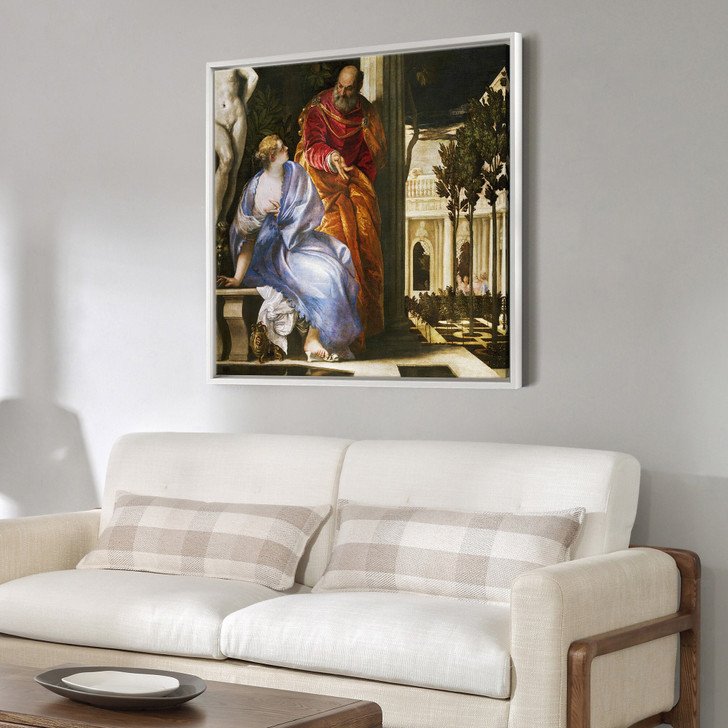 Paul Veronese,Bathsheba at her Bath,large wall art,framed wall art,canvas wall art,large canvas,M7221