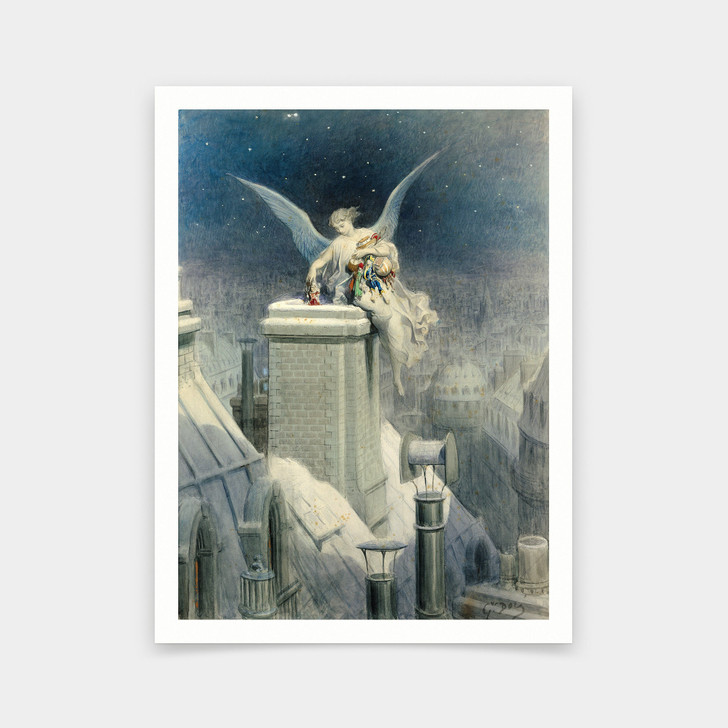 Gustave Dore,Christmas Eve,art prints,Vintage art,canvas wall art,famous art prints,V5914