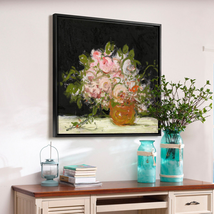 Jakob Smits,Roses,Flowerpot still life,large wall art,framed wall art,canvas wall art,large canvas,M7159