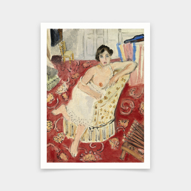 Henri Matisse,Red Rug,1919,art prints,Vintage art,canvas wall art,famous art prints,V5984