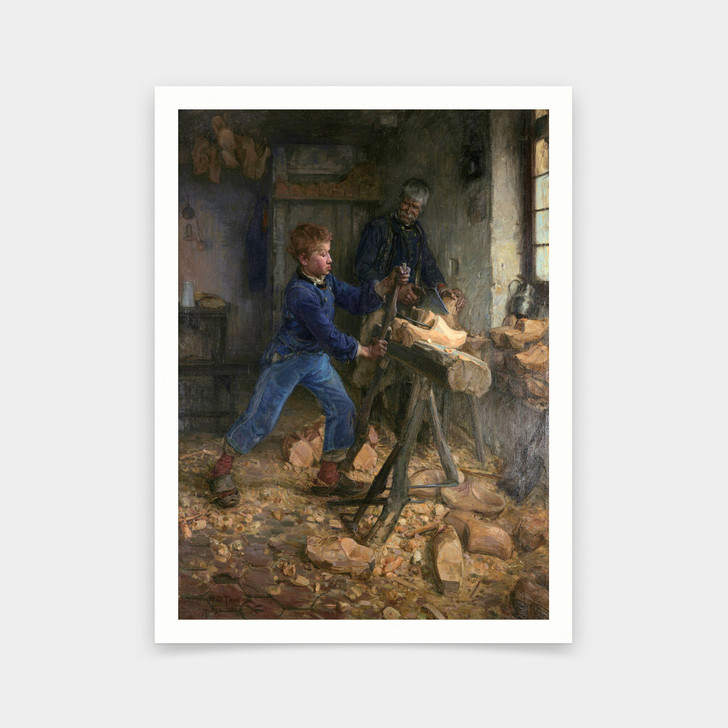 Henry Ossawa Tanner,The Young Sabot Maker,art prints,Vintage art,canvas wall art,famous art prints,V6002