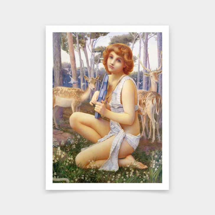 Henry Ryland,The Young Orpheus,art prints,Vintage art,canvas wall art,famous art prints,V6004