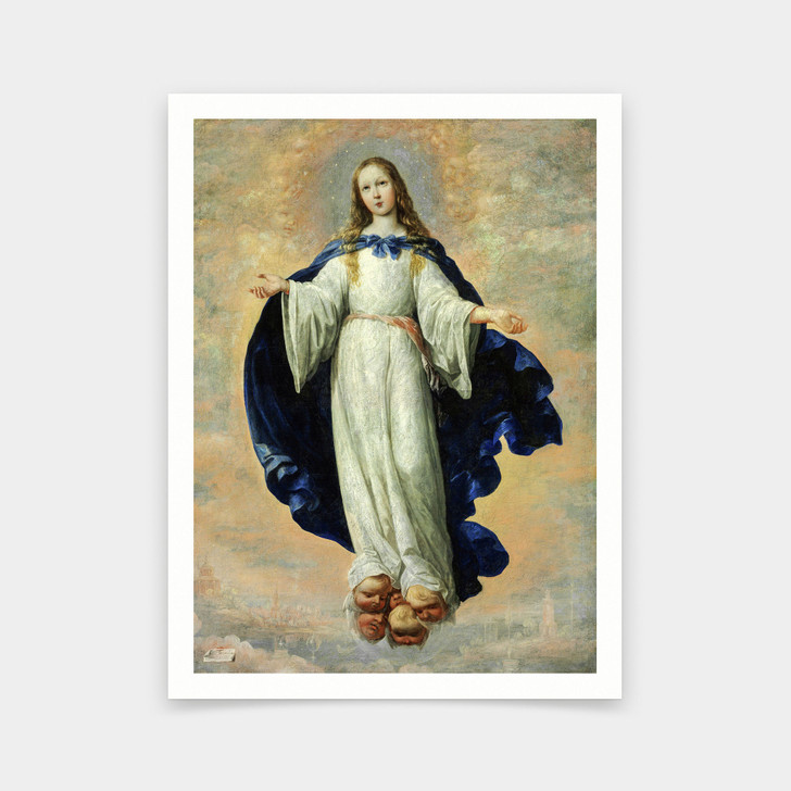 Francisco de Zurbaran,The Immaculate Conception, 1661,art prints,Vintage art,canvas wall art,famous art prints,V5708