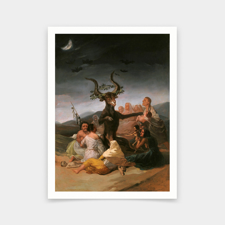 Francisco de Goya y Lucientes,Witches' Sabbath,art prints,Vintage art,canvas wall art,famous art prints,V5706
