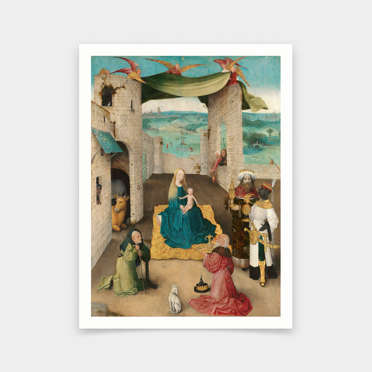 Hieronymus Bosch,The Adoration of the Magi,art prints,Vintage art,canvas wall art,famous art prints,V6014