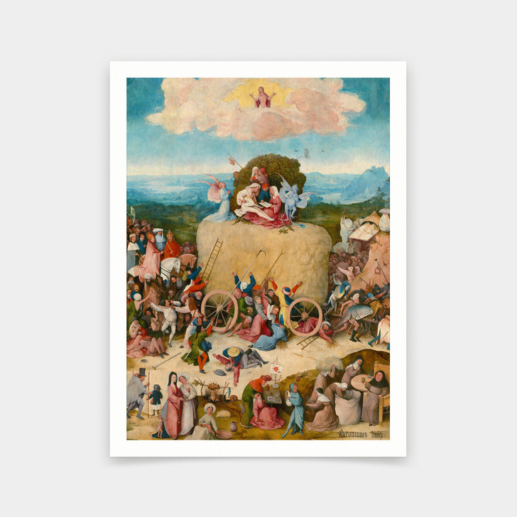 Hieronymus Bosch,The Haywain,art prints,Vintage art,canvas wall art,famous art prints,V6015