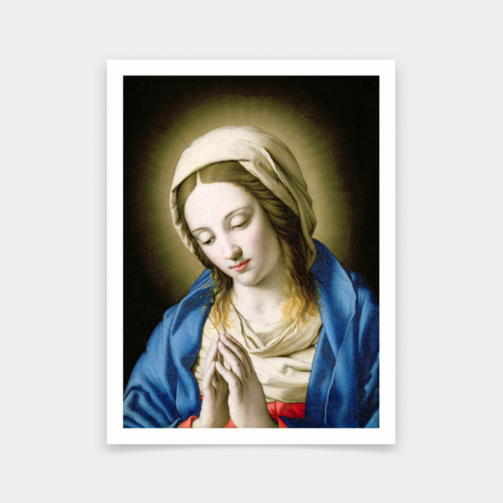 Il Sassoferrato,The Madonna Praying,art prints,Vintage art,canvas wall art,famous art prints,V6041