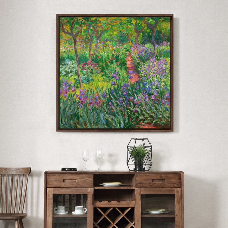 Claude Monet,The Artist’s Garden in Giverny,large wall art,framed wall art,canvas wall art,large canvas,M7007