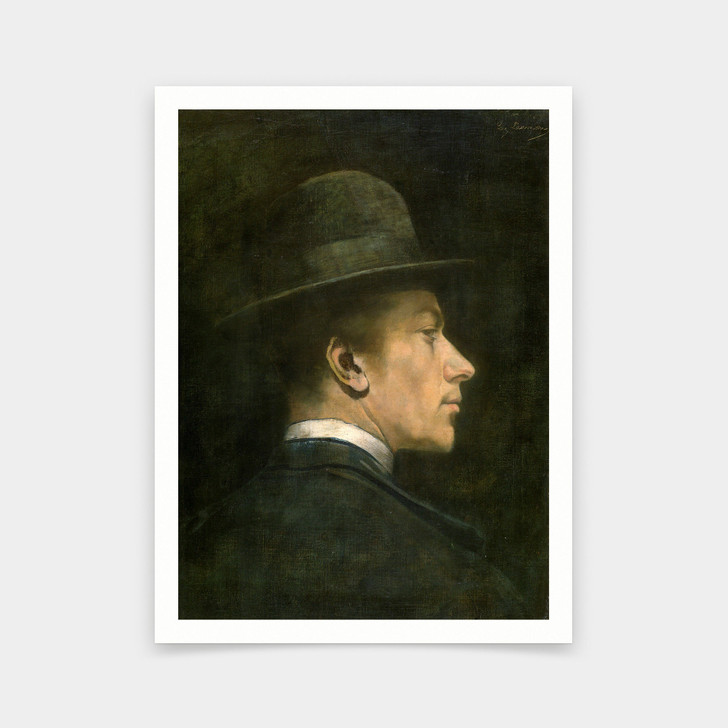 Eugene Laermans,Portrait of a Man,art prints,Vintage art,canvas wall art,famous art prints,V5659