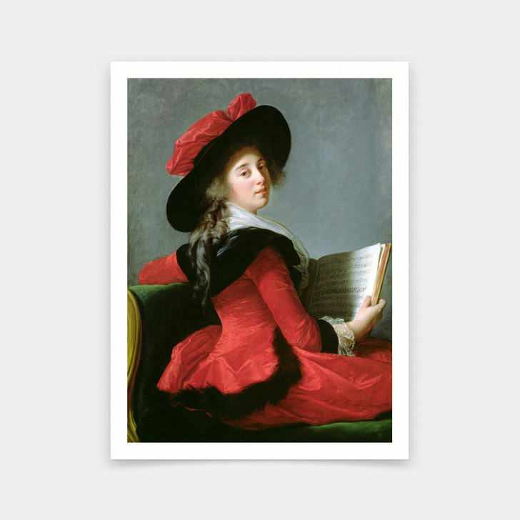 Elisabeth Louise Vigee-Lebrun,La Baronne De Crussol,art prints,Vintage art,canvas wall art,famous art prints,V5604