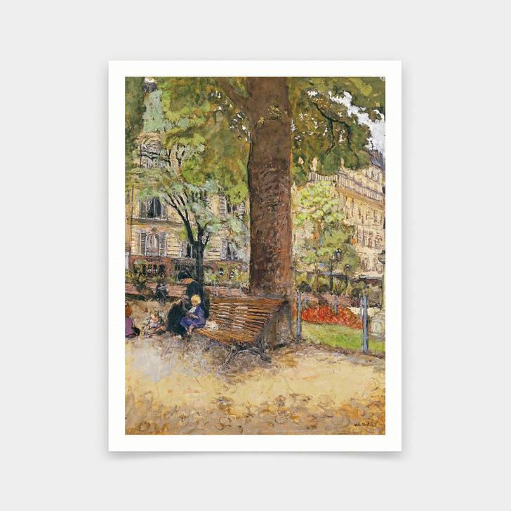 Edouard Vuillard,The Square at Vintimille,art prints,Vintage art,canvas wall art,famous art prints,V5584