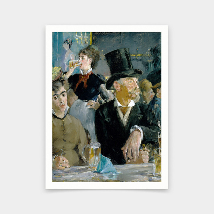 Edouard Manet,At the Cafe,art prints,Vintage art,canvas wall art,famous art prints,V5573