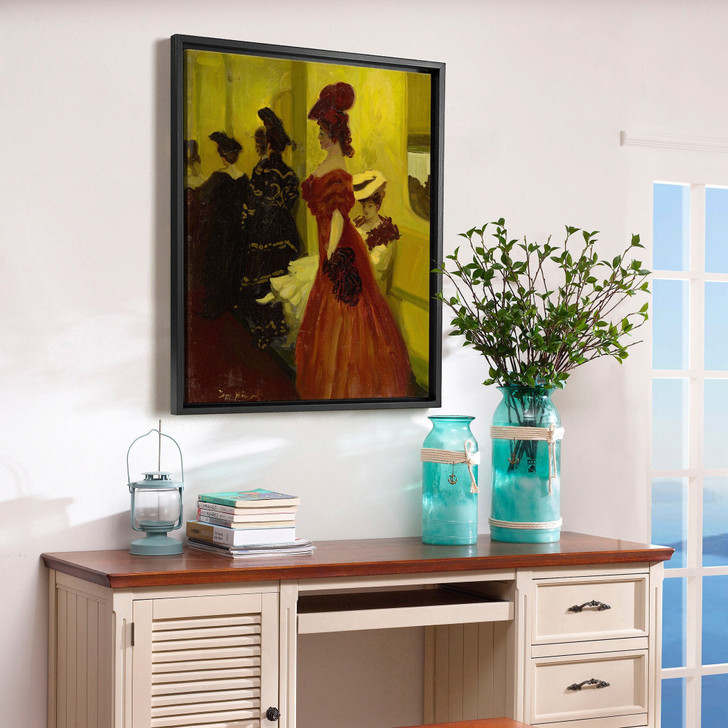 Tony Minartz,Theatre Box,Spectatresses,large wall art,framed wall art,canvas wall art,large canvas,M6809