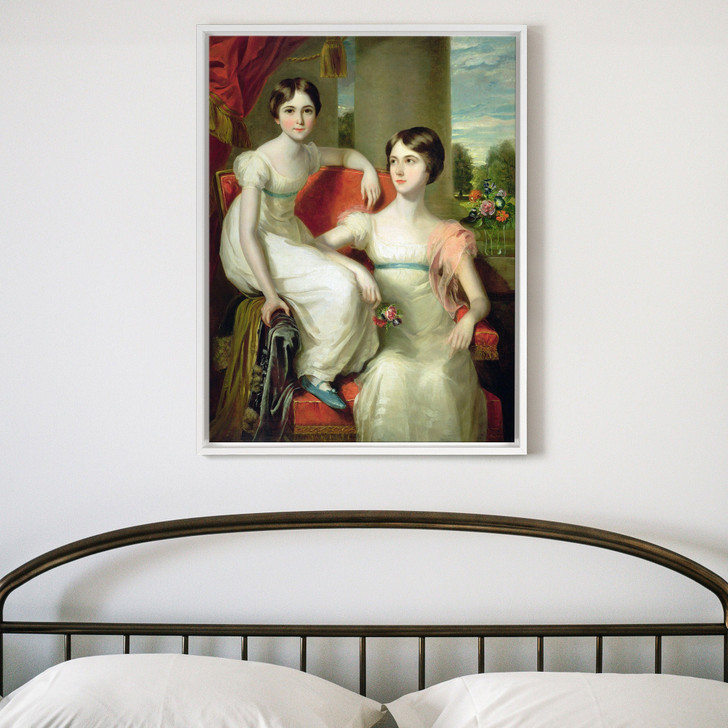 Thomas Barber,Portrait Of Lady Caroline Augusta,large wall art,framed wall art,canvas wall art,large canvas,M6782