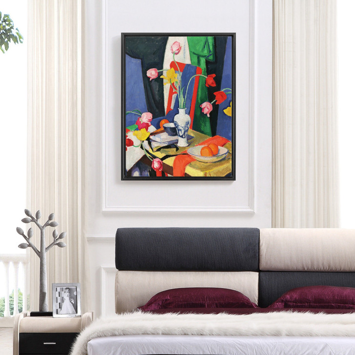 Samuel John Peploe,Still Life With Tulips By Peploe,large wall art,framed wall art,canvas wall art,large canvas,M6716