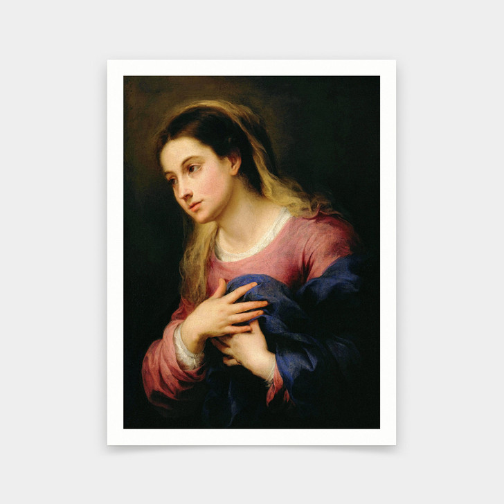 Bartolome Esteban Murillo,The Virgin of the Annunciation,1670-1680,art prints,Vintage art,canvas wall art,famous art prints,V5395