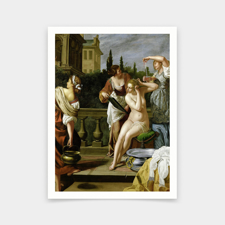 Artemisia Gentileschi,Bathsheba in the Bath,art prints,Vintage art,canvas wall art,famous art prints,V5352