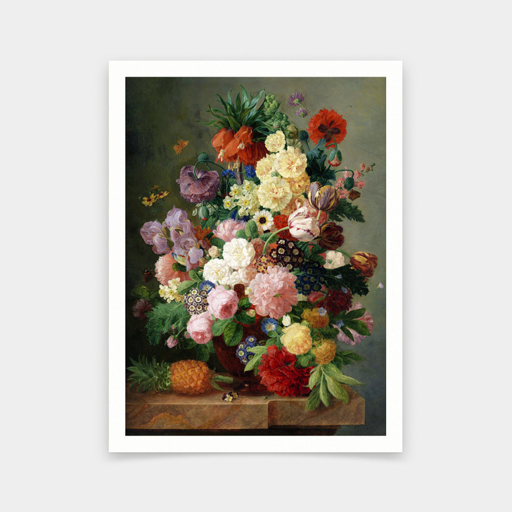 Jan Frans Eliaerts,Flower Still Life,art prints,Vintage art,canvas wall art,famous art prints,V6092