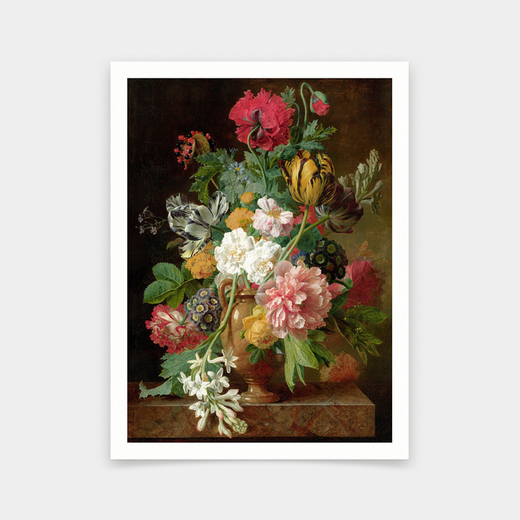 Jan Frans van Dael,Vase of Flowers, 1807,art prints,Vintage art,canvas wall art,famous art prints,V6094