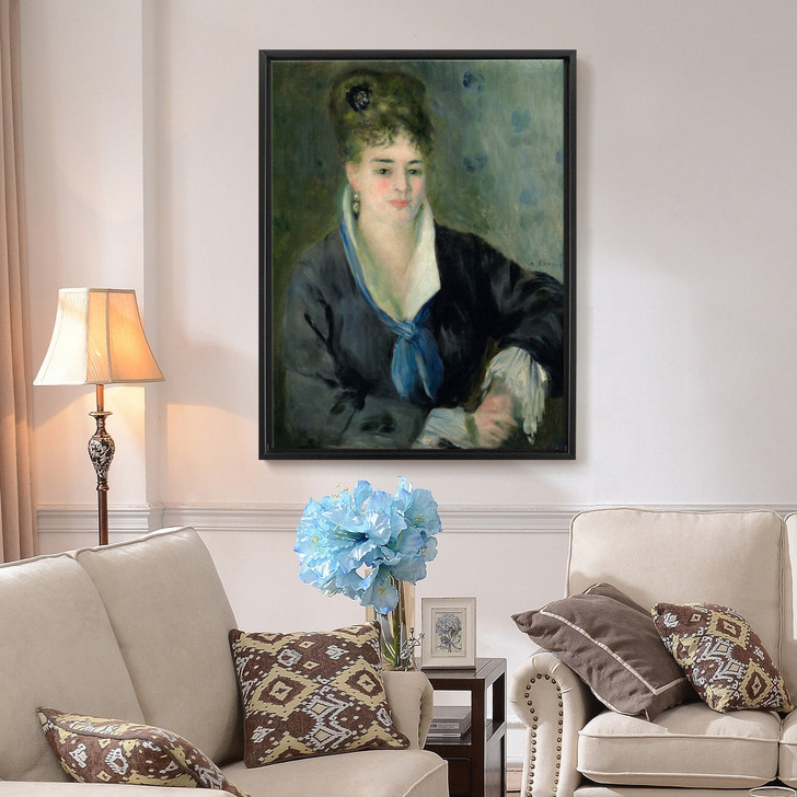 Pierre Auguste Renoir,Woman in Black,large wall art,framed wall art,canvas wall art,large canvas,M6624