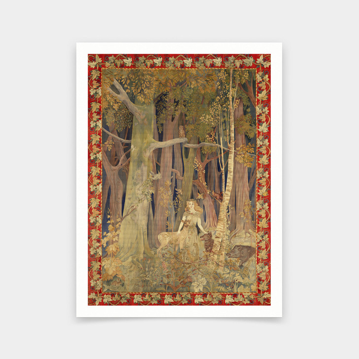 Antoine Jorrand,The Wood Fairy,Tapestry Art,art prints,Vintage art,canvas wall art,famous art prints,V5337