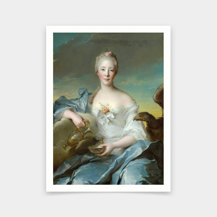 Jean Marc Nattier,Madame Le Fèvre de Caumartin as Hebe,art prints,Vintage art,canvas wall art,famous art prints,V6158