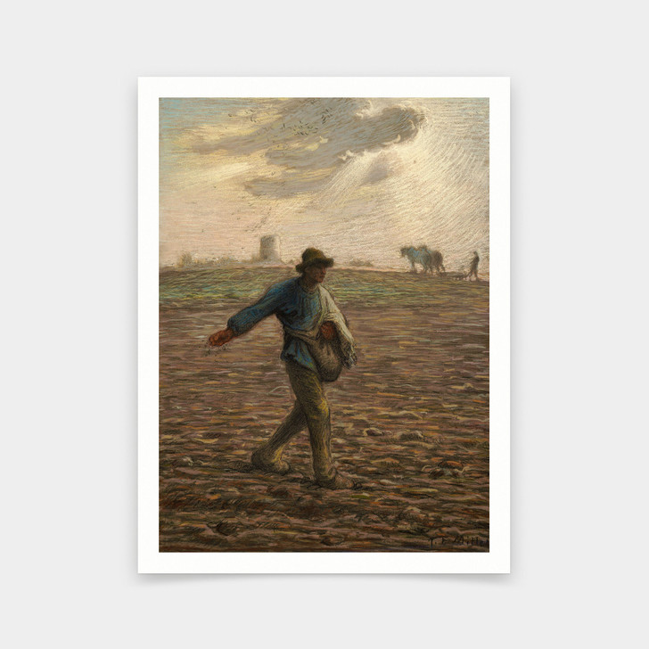 Jean-francois Millet,the Sower,art prints,Vintage art,canvas wall art,famous art prints,V6172
