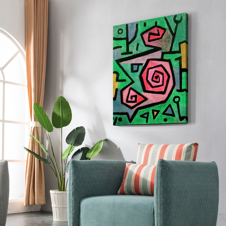 Paul Klee,Heroic Roses,Abstract Wall Art,large wall art,framed wall art,canvas wall art,large canvas,M6547