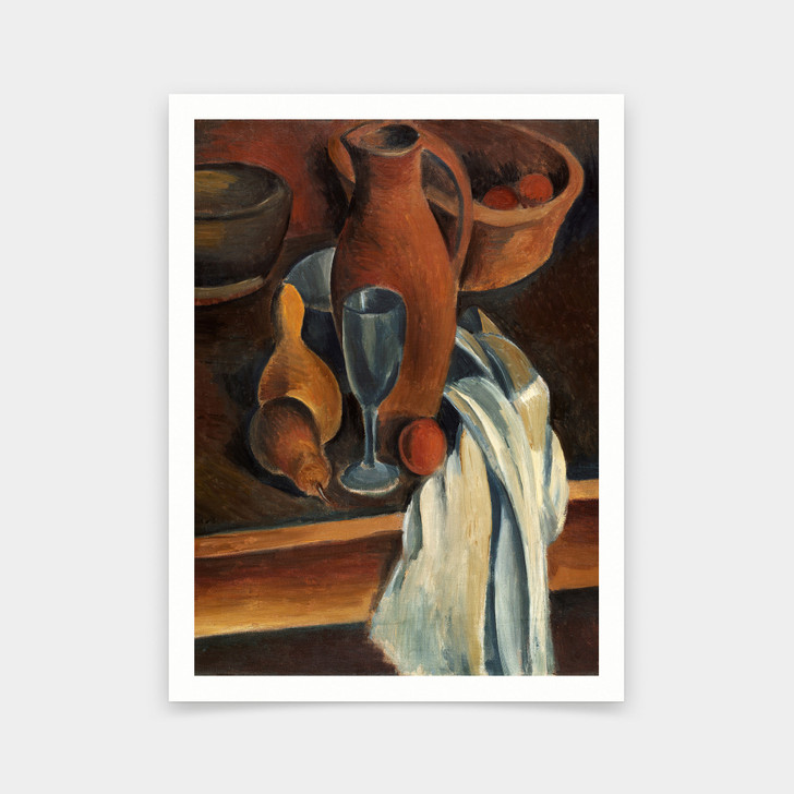 Andre Derain,Still life with earthenware jug and white napkin,art prints,Vintage art,canvas wall art,famous art prints,V5318