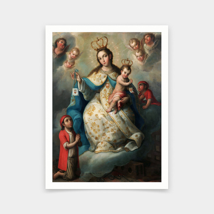Joseph de Paez,Virgin of Mercyu,art prints,Vintage art,canvas wall art,famous art prints,V6261