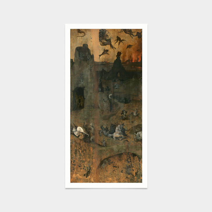 Hieronymus Bosch,After the Last Judgment,art prints,Vintage art,canvas wall art,famous art prints,vertical narrow prints,V7414