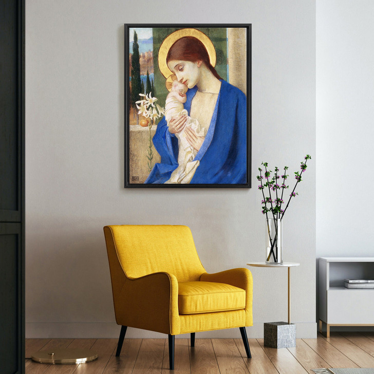 Marianne Stokes,Madonna and Child,large wall art,framed wall art,canvas wall art,large canvas,M6361