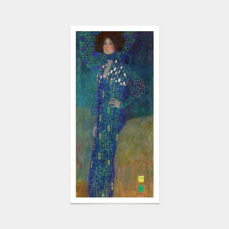 Gustav Klimt,Portrait of Emilie Floege,ortraits of Women print,art prints,Vintage art,canvas,famous art prints,vertical narrow prints,V7405