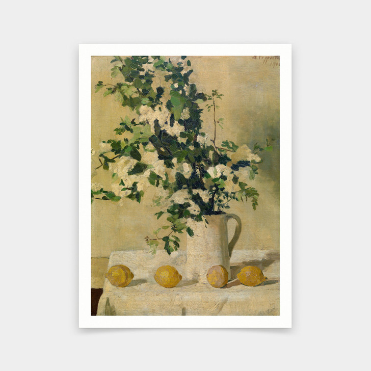 Alberic Coppieters,Flowers and Lemons,art prints,Vintage art,canvas wall art,famous art prints,V5235